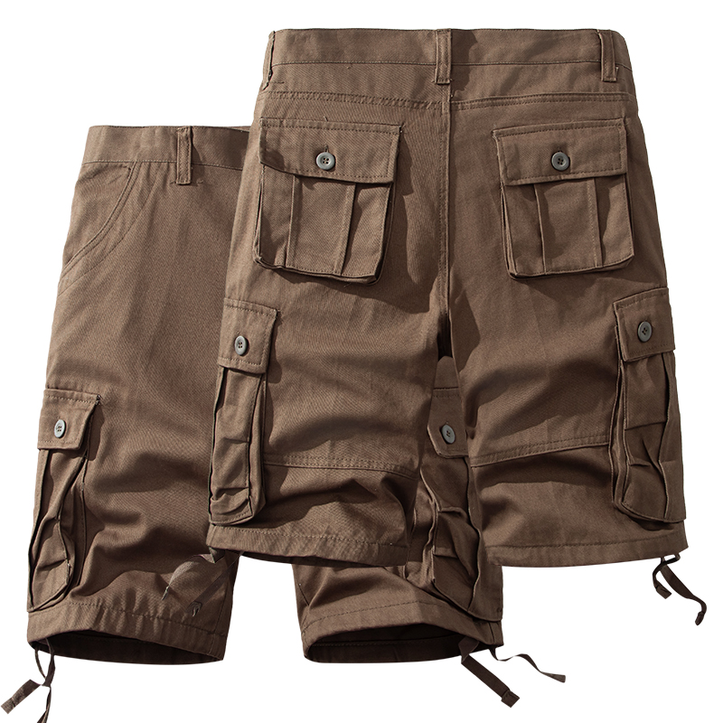 Fishing Kit Compact - Calções de algodão tático masculino, calças