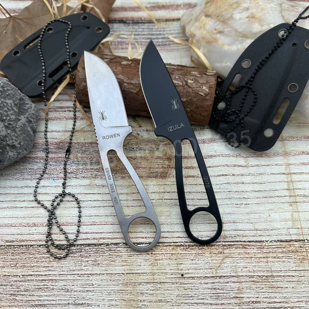 Bushcraft Knife Fixed - Izula faca reta de alta resistência,