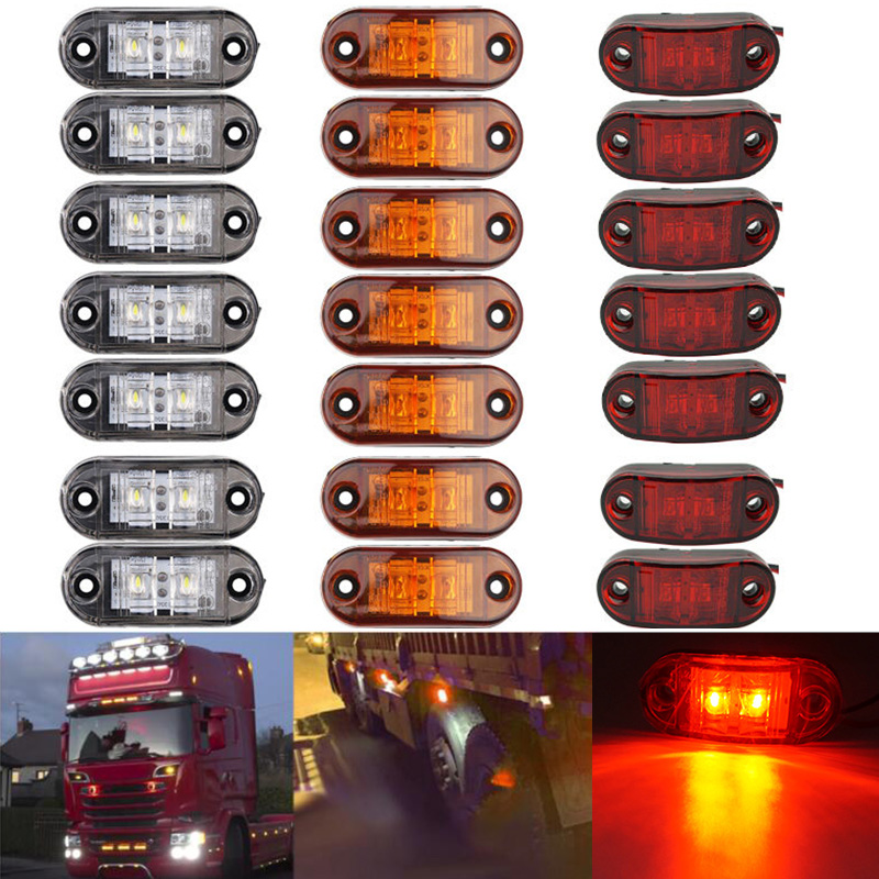 Signal Panel Orange - 10 PCS Luzes de Advertência LEDs