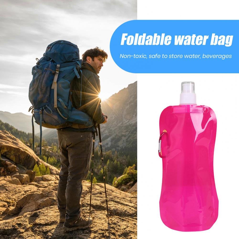 Garrafa de água dobrável 480ml - Water Bag Collapsible avaliação e preço