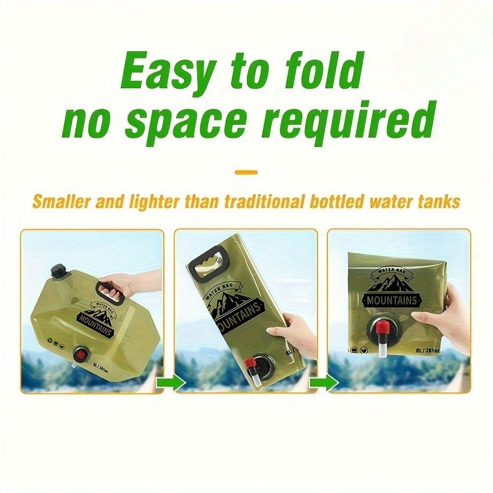 2.11 Galões de água portáteis  - Water Bag Collapsible avaliação e preço