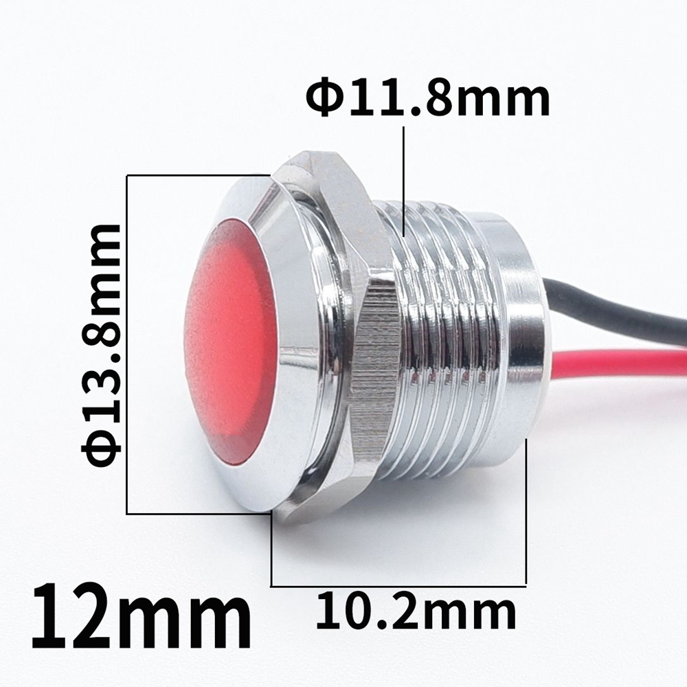 12mm 16mm 19mm 22mm metal led  - Signal Panel Orange avaliação e preço