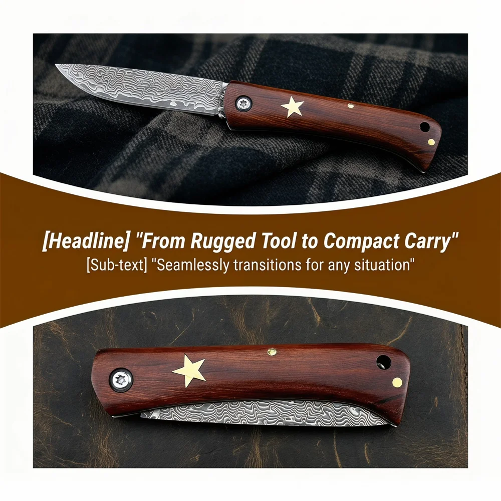 Canivete de bolso dobrável EDC - Bushcraft Knife Fixed avaliação e preço
